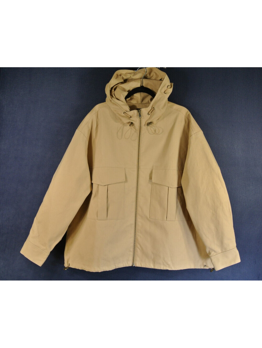 NEW, Mother The Light Drizzle Raincoat in Beige sz S #C4859 - Picture 5 of 10